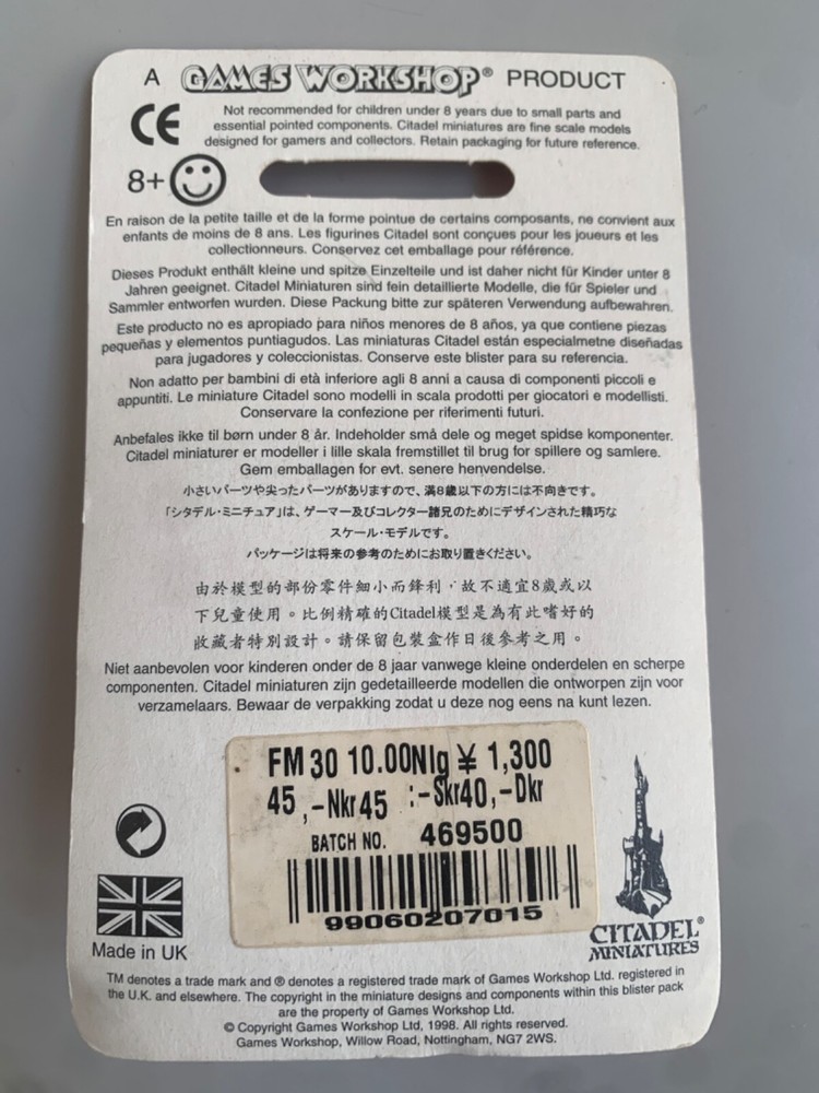 Warhammer Undead Ghost Blister Sealed NOS OOP