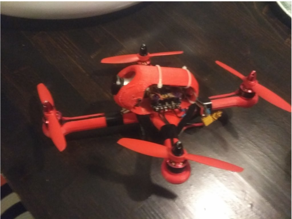 Quadcopter Plus 3D Printed FPV Drone Frame by borjos