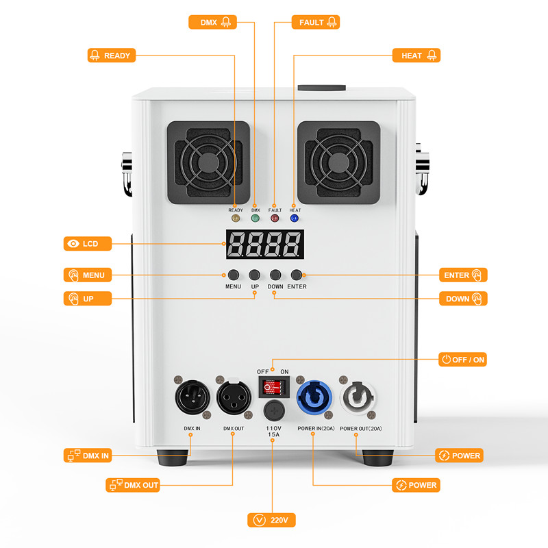 700W Cold Spark Machine DMX Wireless Remote Control Stage Firework DJ Machine