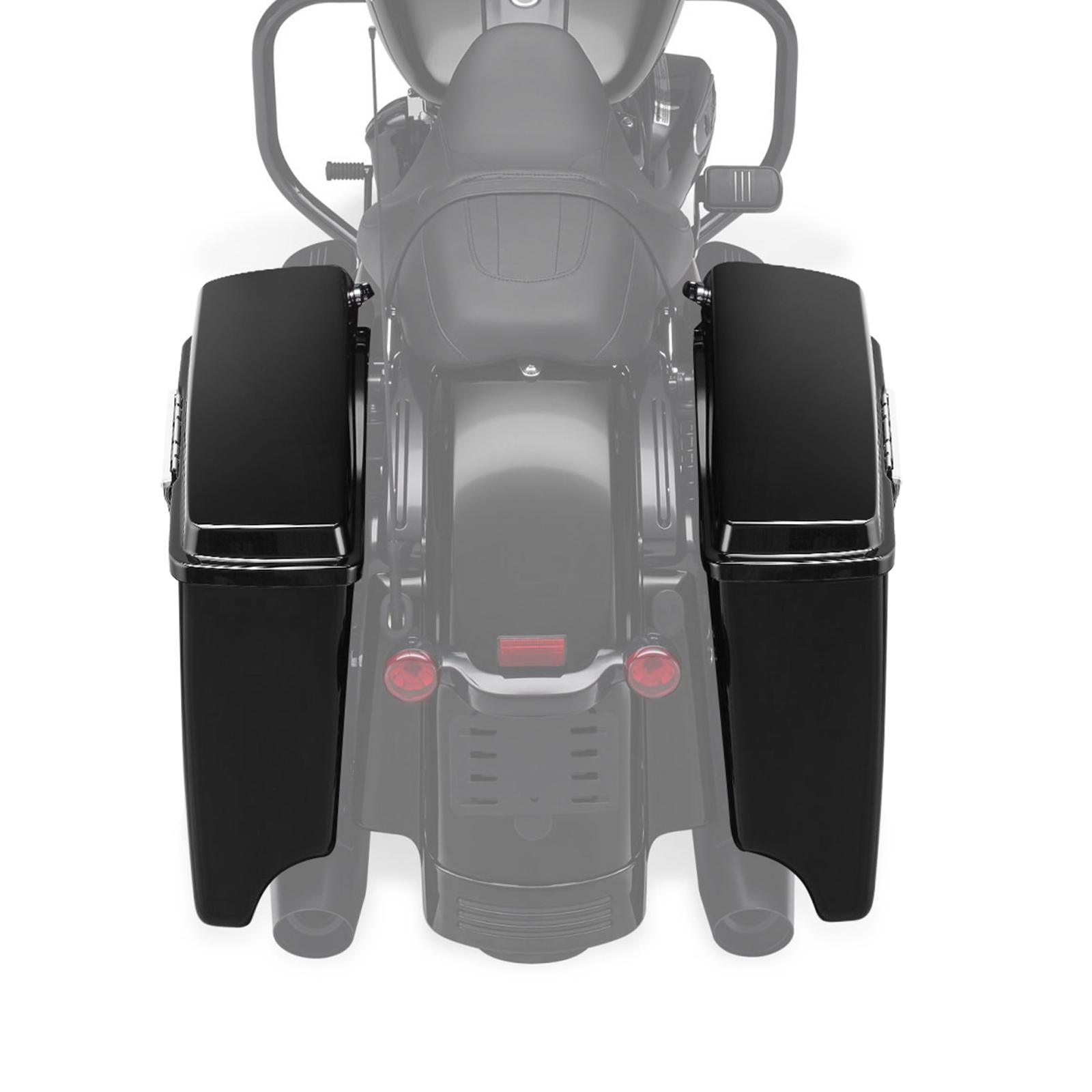 Stretched Extended Hard Saddle Bags Fit For 93-13 Harley Street Glide Road King
