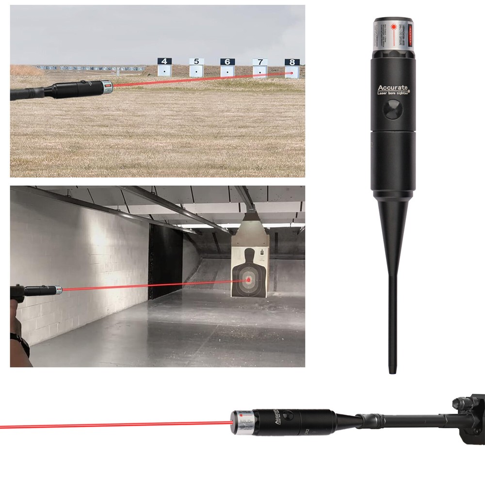 Professional Red Laser Bore Sight Kit Multiple Calibers Upgraded Bore Sighter