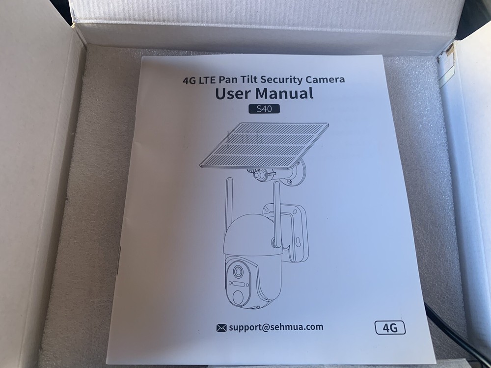 Oculview Pan Tilt Security Camera Battery/Solar Powered Model S40