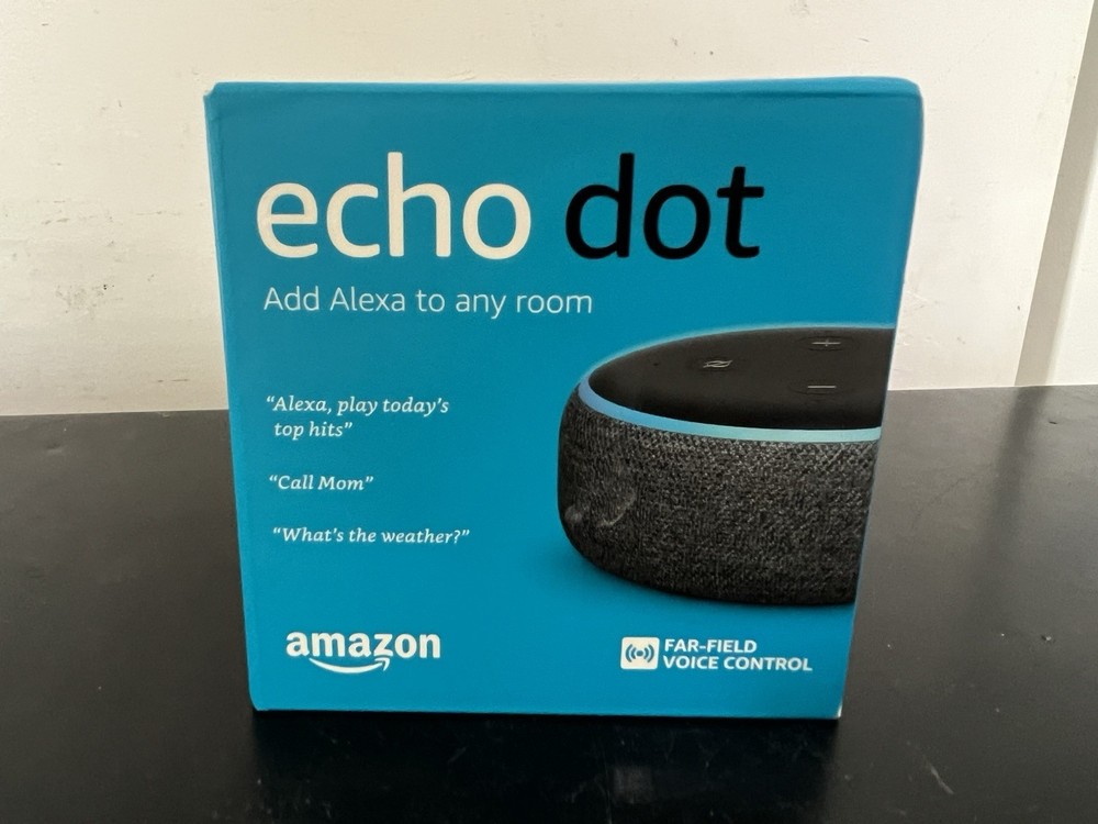 Amazon Echo Dot (3rd Generation) Smart Speaker - Charcoal - NEW & SEALED Box