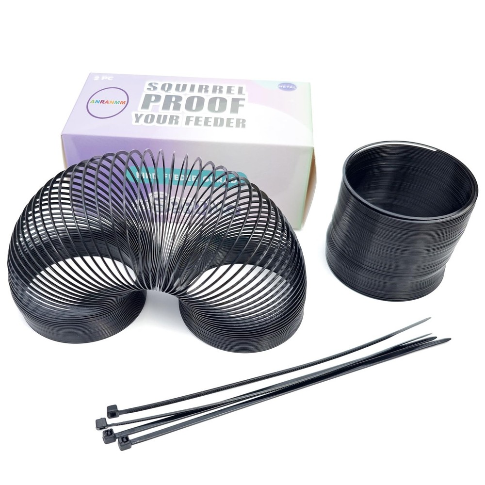 2 PCS Squirrel Proof Spring Device Metal Squirrel Barrier Spring Type Coil Gu...