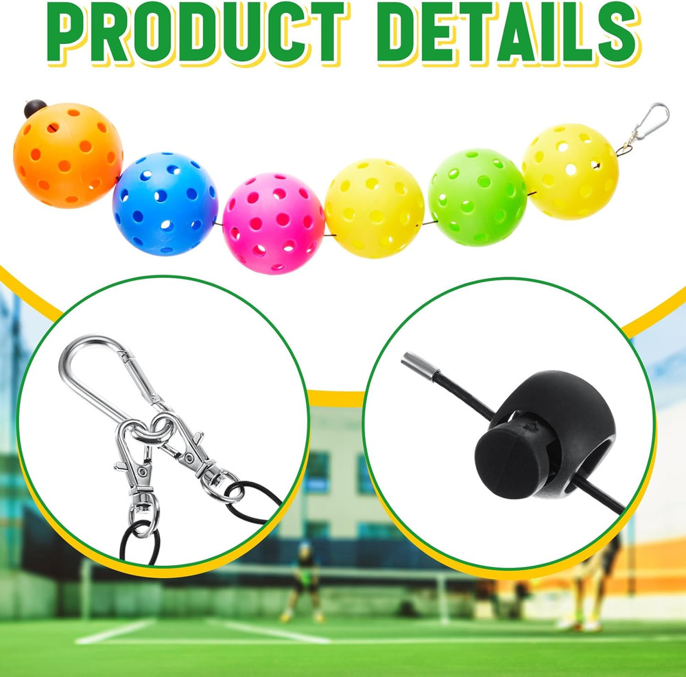 5 Pcs Ball String Holder Compatible with Pickleball Stringer Cable Chord for Sto