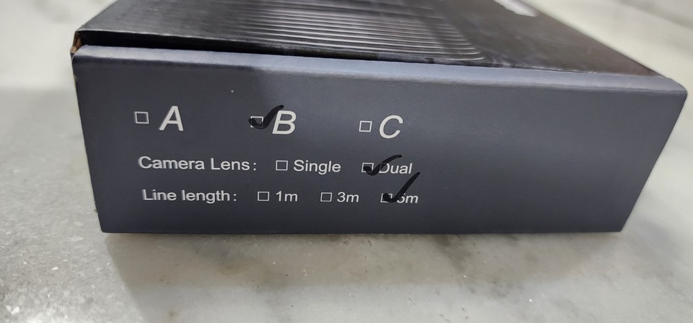 industrial endoscope borescope camera with light, 16.4 ft Length