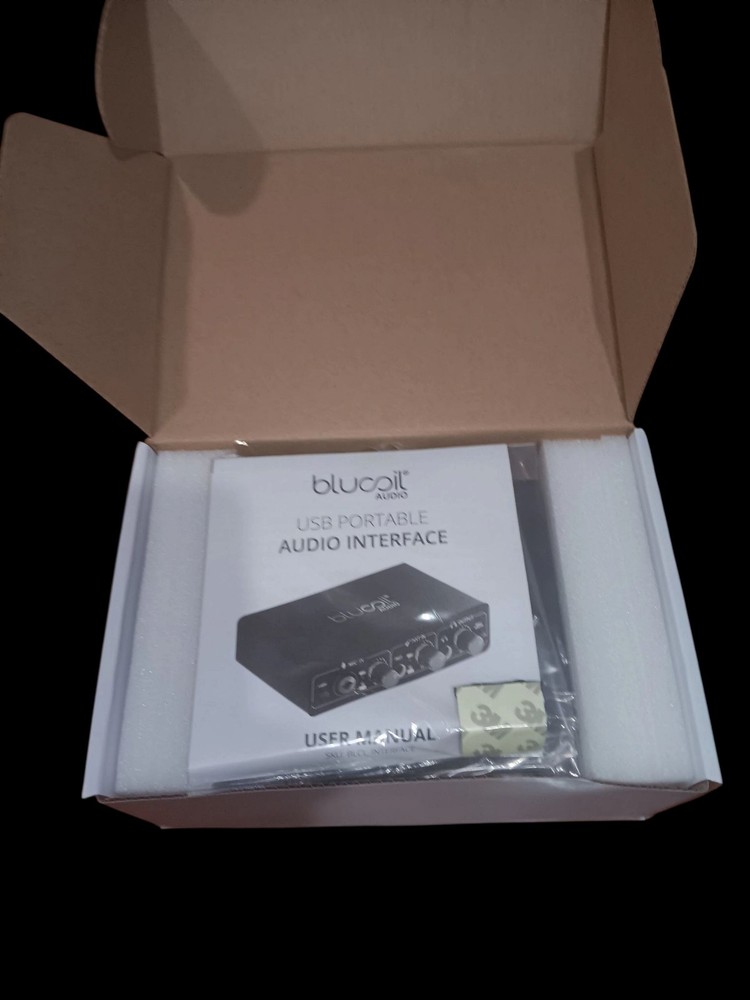 Blucoil Audio USB Portable Audio Interface For Streaming and Podcasting