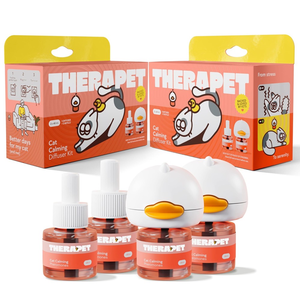 2Pack 120Days Cat Calming Diffuser Kits  DualPheromone Cat Diffusers for Stre...