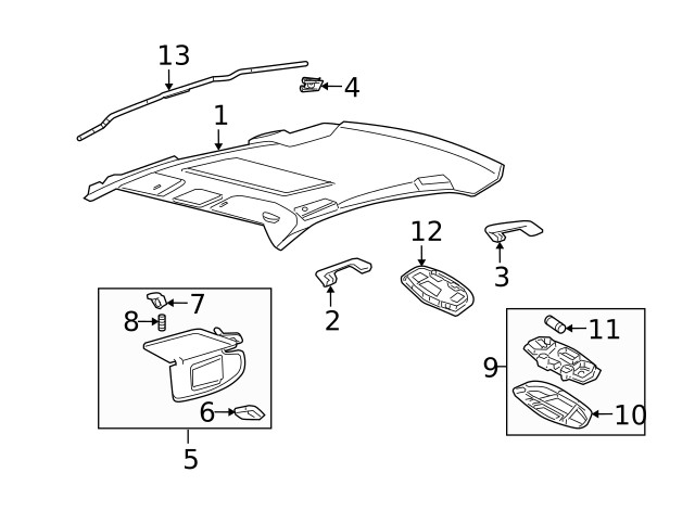 Genuine Ford Dome Light YF1Z13776AA