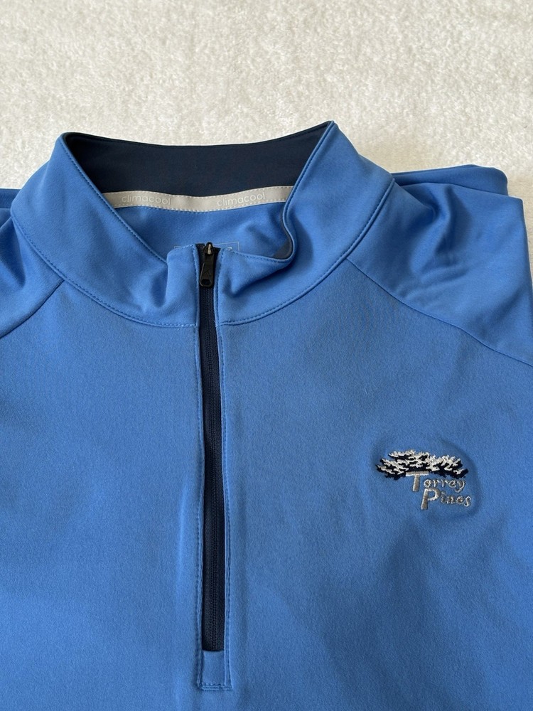 Torrey Pines Golf Course Adidas Climacool Quarter Zip Pullover Size 2XL