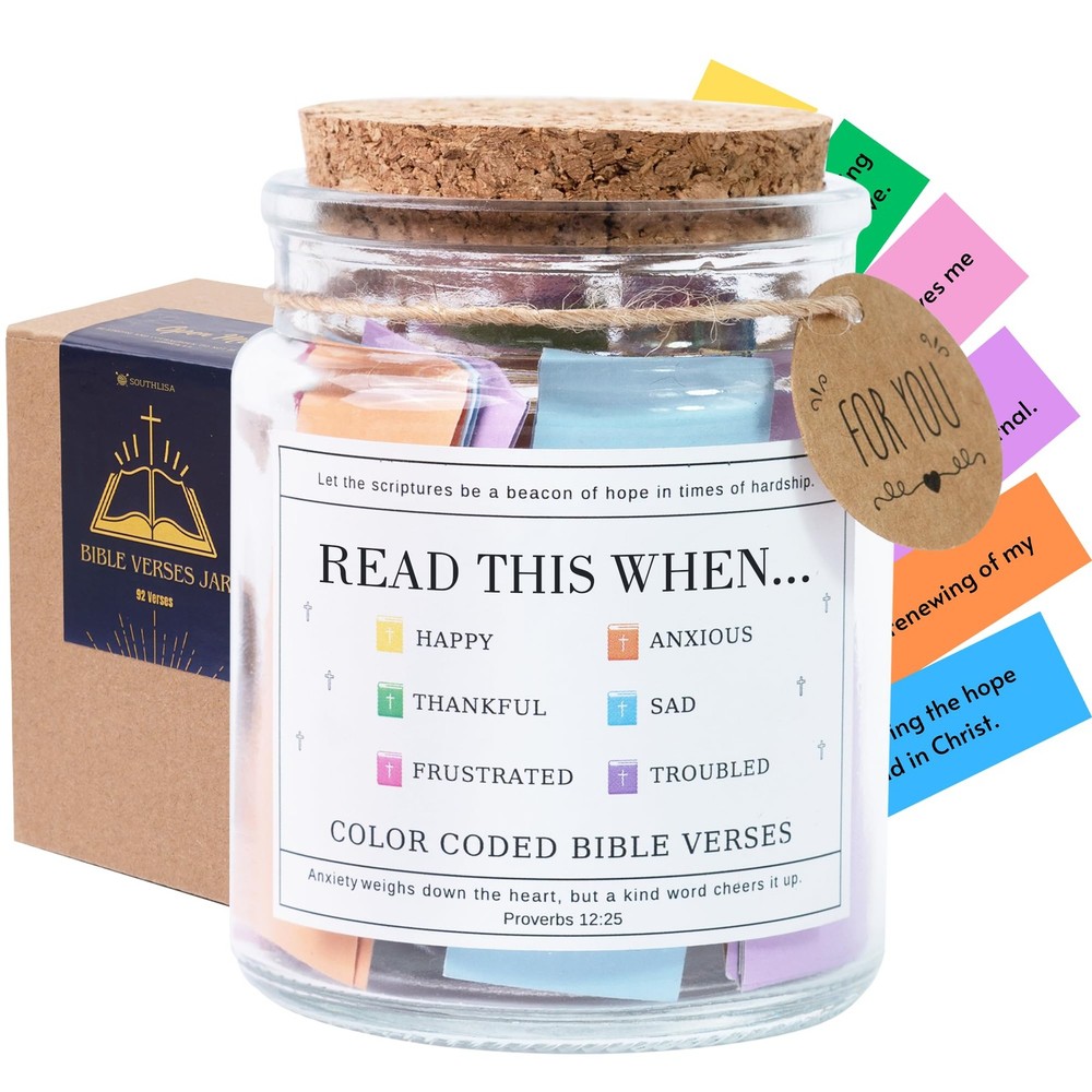 Read This When Bible Verses Jar – Easter Basket Stuffers, Easter, Birthday, C...