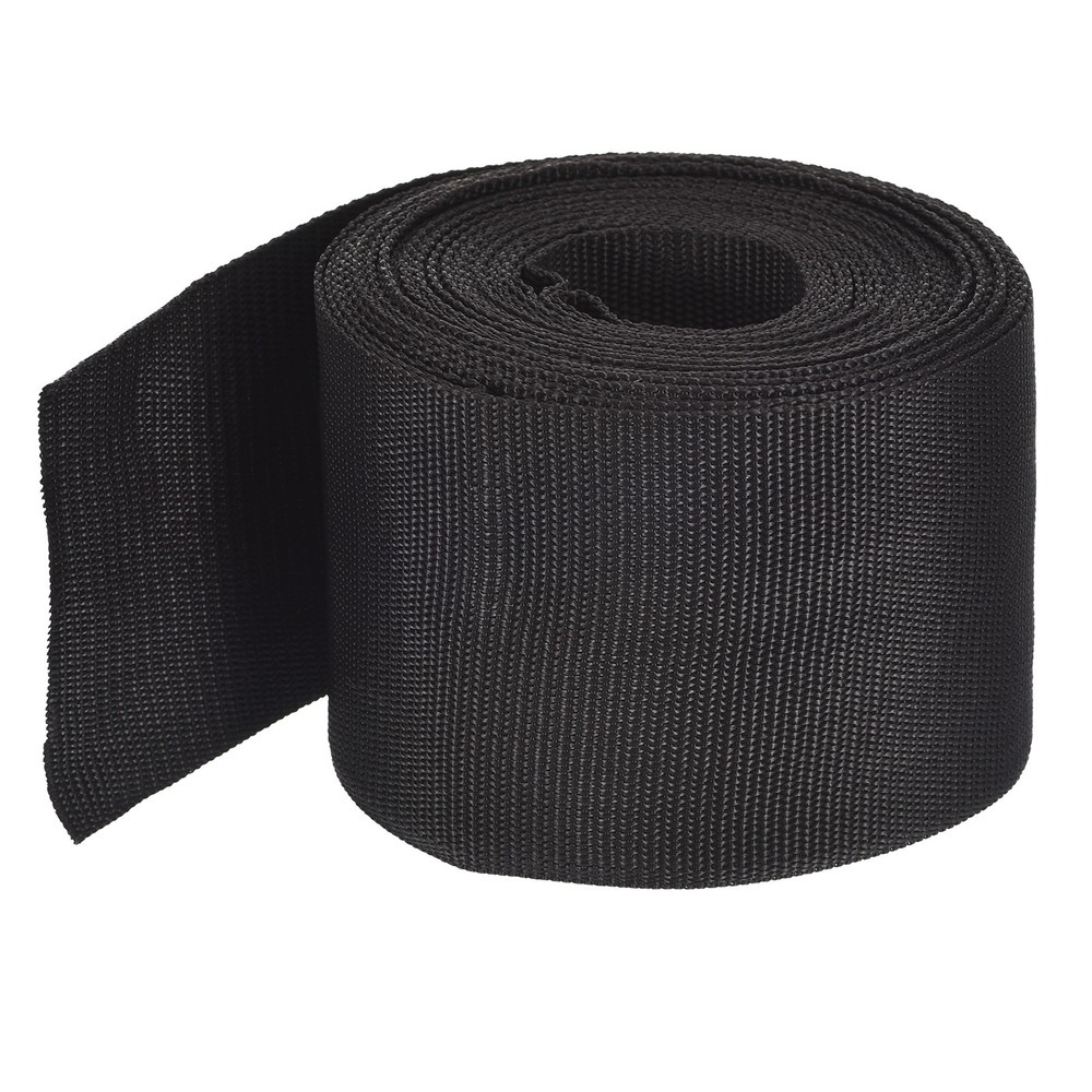 Lightweight Polypropylene Webbing Strap 3" 10 Yard Backpack Black