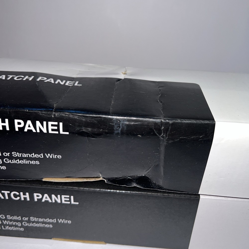 2 WBOX Technologies CAT5E Patch Panel 24 Port 19" Rackmount Open Box