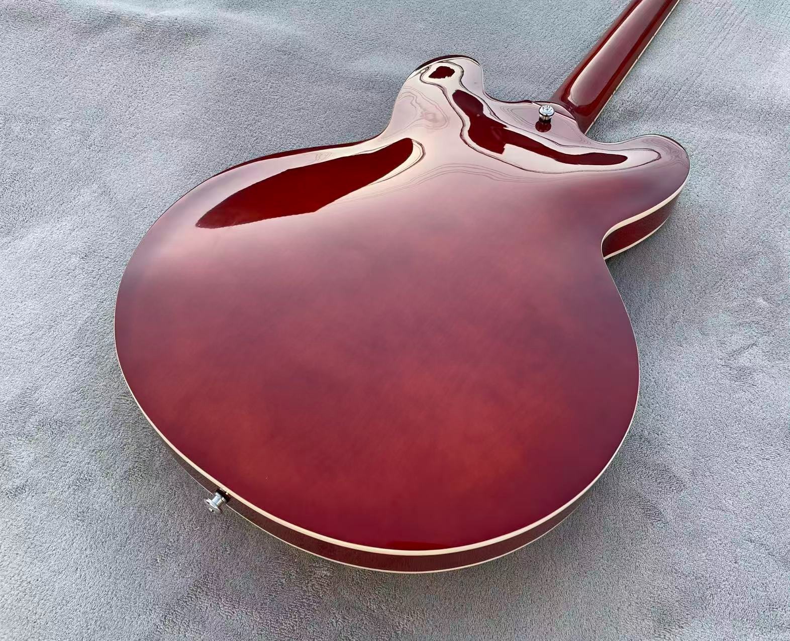 335 Electric Jazz Guitar Semi-Hollowbody Bone Nut Glossy Finish Flame Maple Top