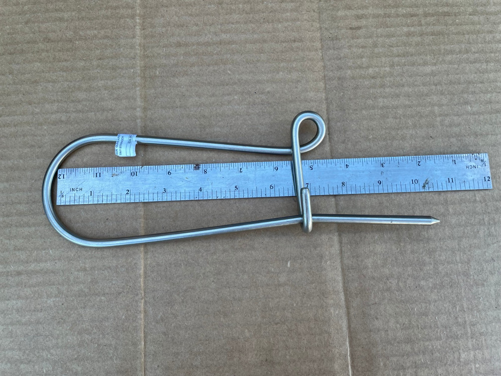 small fish stringer spearfishing stainless w/clip loop