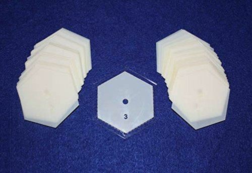 Mylar 3" Hexagon 51 Piece Set - Quilting / Sewing Templates