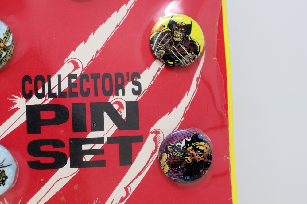 1989 MARVEL WOLVERINE COLLECTOR'S PIN SET SEALED