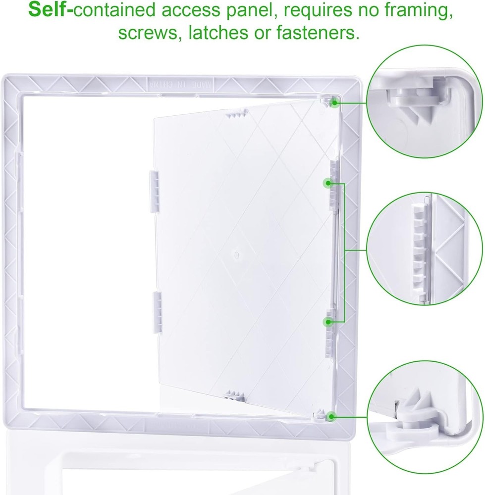 16x16 Inch Durable White Access Panel for Drywall - Reinforced & Easy Install