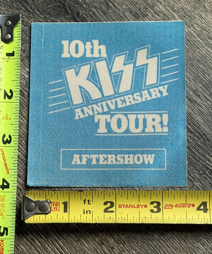 KISS Pass Creatures 10th Anniversary Tour Aftershow Vintage Kiss Memorabilia B