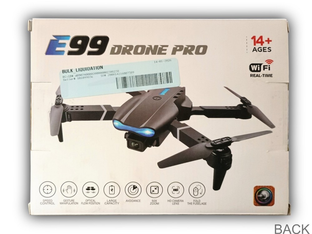 Drone E99 Pro Foldable Quadcopter WiFi Camera (See Description)