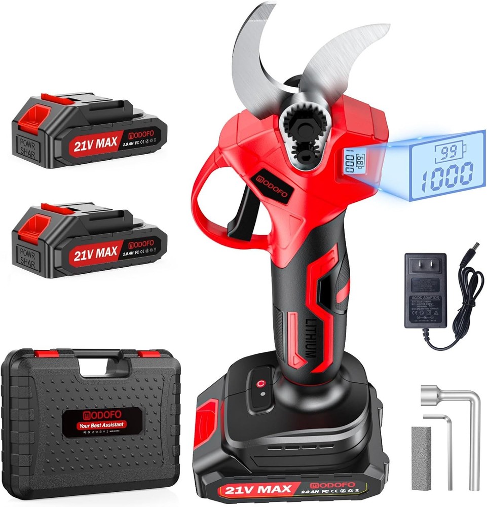 Upgraded Electric Pruning Shears,1.4" Cutting Diameter Cordless Power Pruner W/