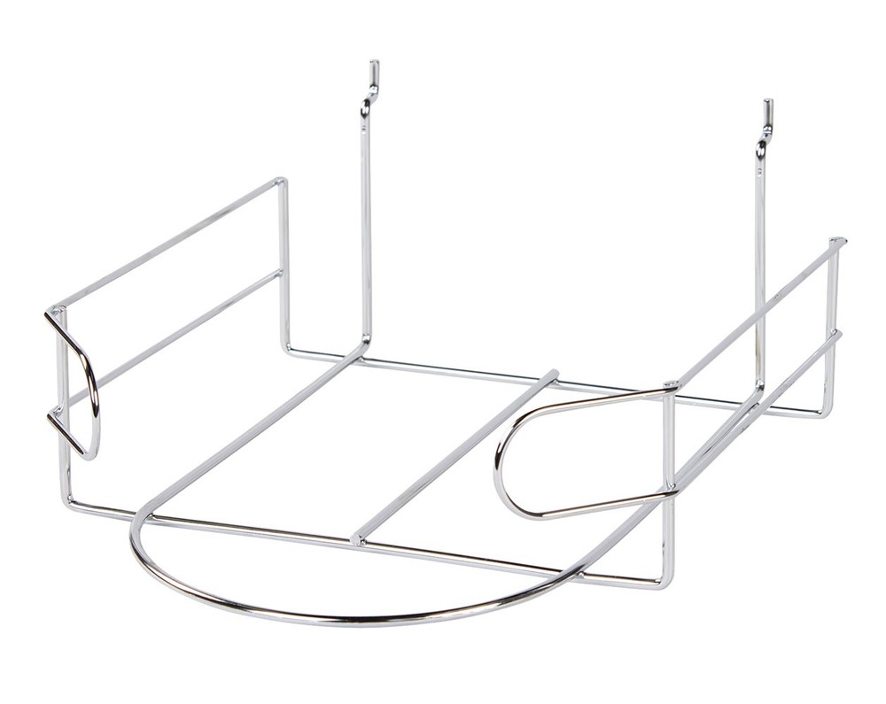 SSWBasics Chrome Wire Hat Display Rack for Slatwall or Pegboard – 8-5/8"