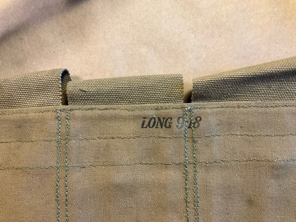 WW1 BAR AMMO BELT Right Side R.H. Long Dated 9-18