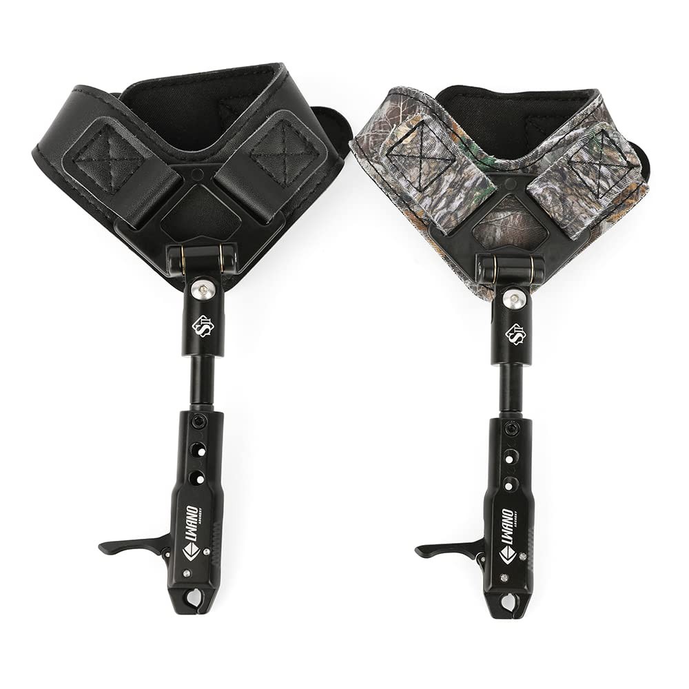 Archery Compound Bow Release Aids Trigger 360° Adjustable Wristband Release A...