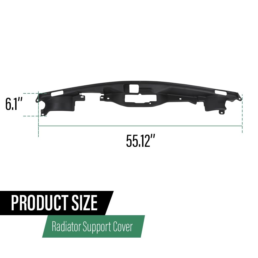 Upper Radiator Support Cover Panel Compatible with Jeep Patriot 2011-2017 Black