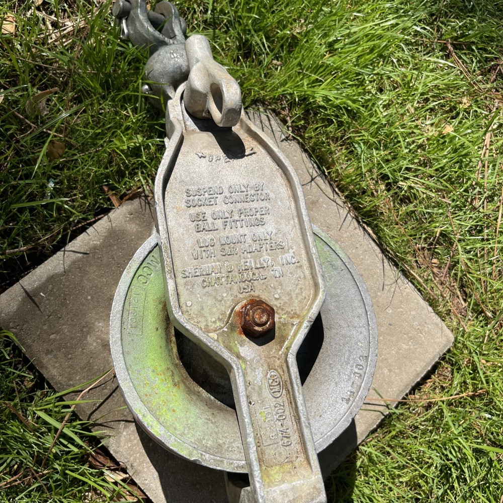 Sherman Reilly Model XS-100-B Stringing CABLE BLOCK PULLEY TOOL