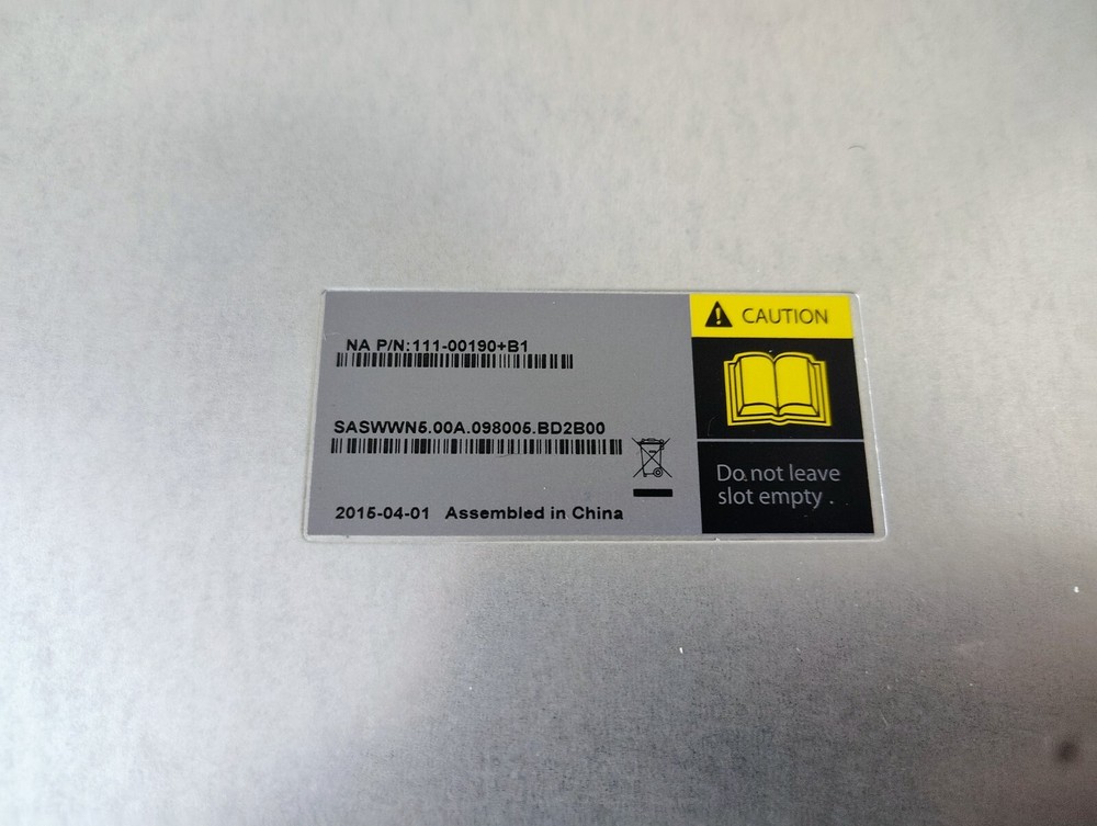 Set 2 NetApp IOM6 6Gbps SAS Controller Module - 111-00190+B1