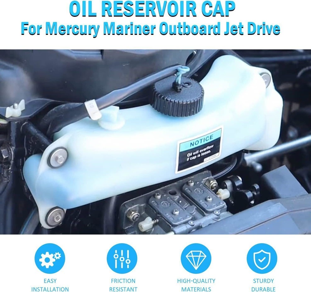 Oil Reservoir Cap Assembly for Mercury MerCruiser 36-43300A9, 3643300A9, 43300A9