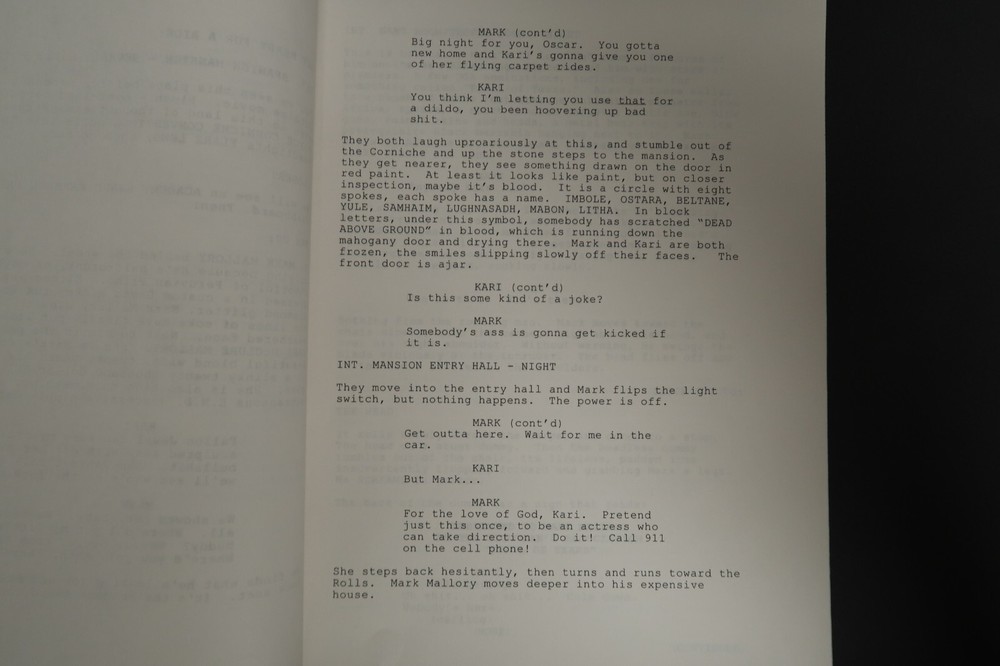 Dead Above Ground Screenplay Original TV Script Stephen J. Cannell Studios 2000