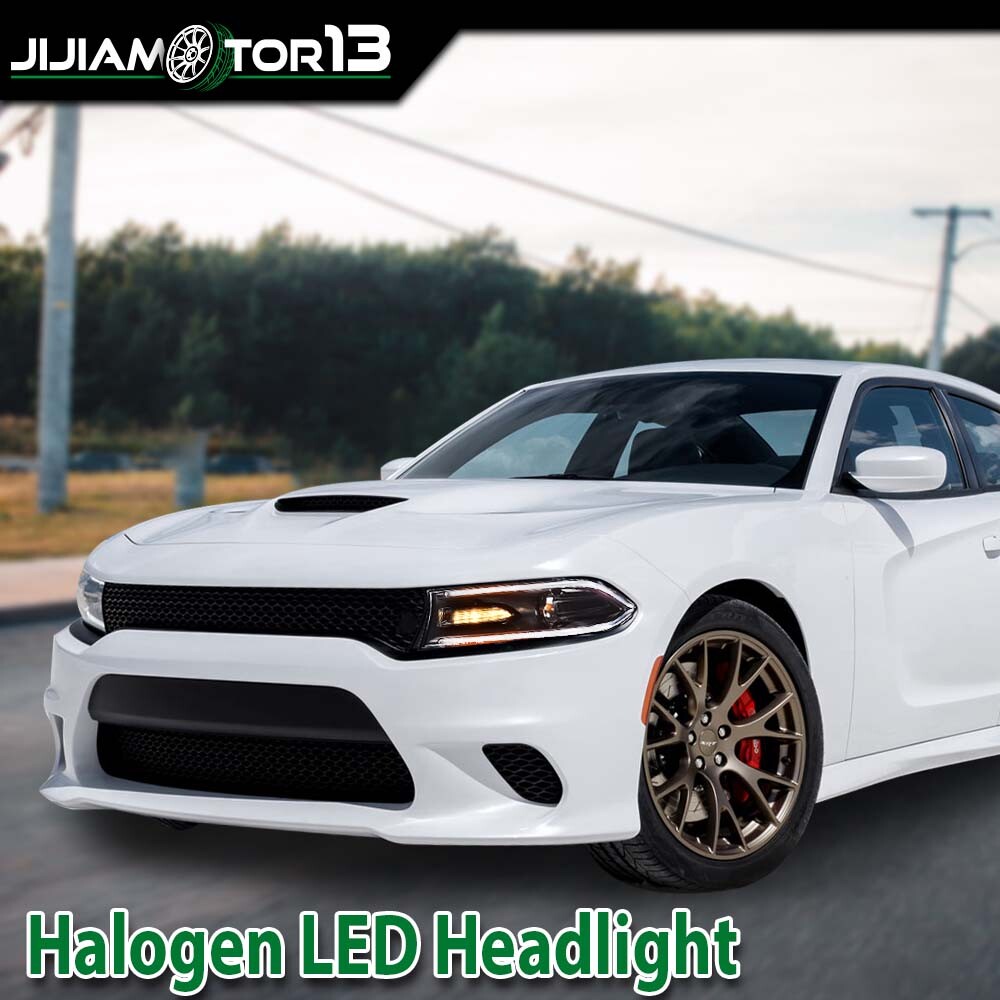 FIT FOR DODGE CHARGER 2015-2021 2022 HALOGEN HEADLIGHT LAMPS RIGHT + LEFT SIDE