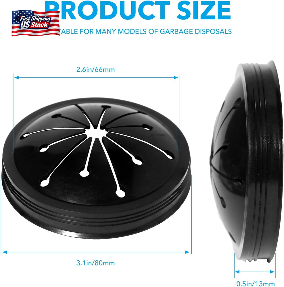 Kitchen Garbage Disposal Rubber Drain Insert,3Pcs Garbage Disposal Cover,3 Inch