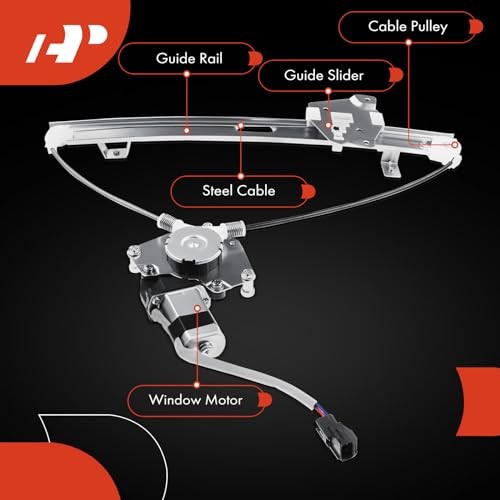 Power Window Regulator with Motor Compatible with Rear Passenger (RH)