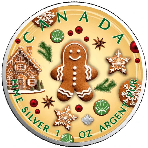 2023 Christmas Bakery 1oz Silver Maple Leaf Coin