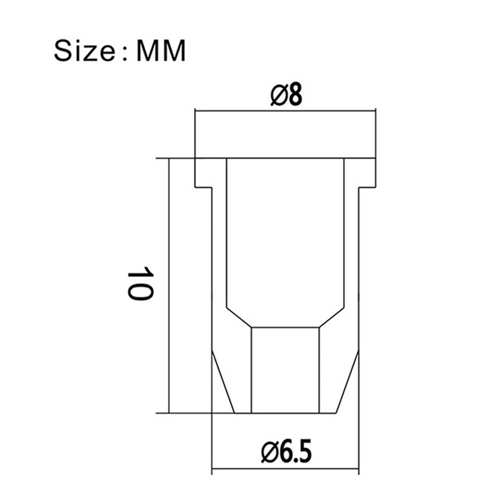 6PCS Through Body String Mounting Ferrules Set Chrome for Electric Guitar