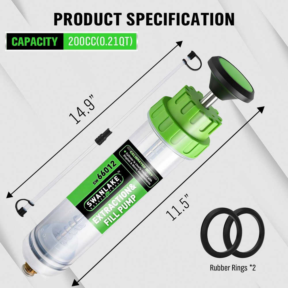 SWANLAKE 200cc Fluid Extractor Manual Suction Pump