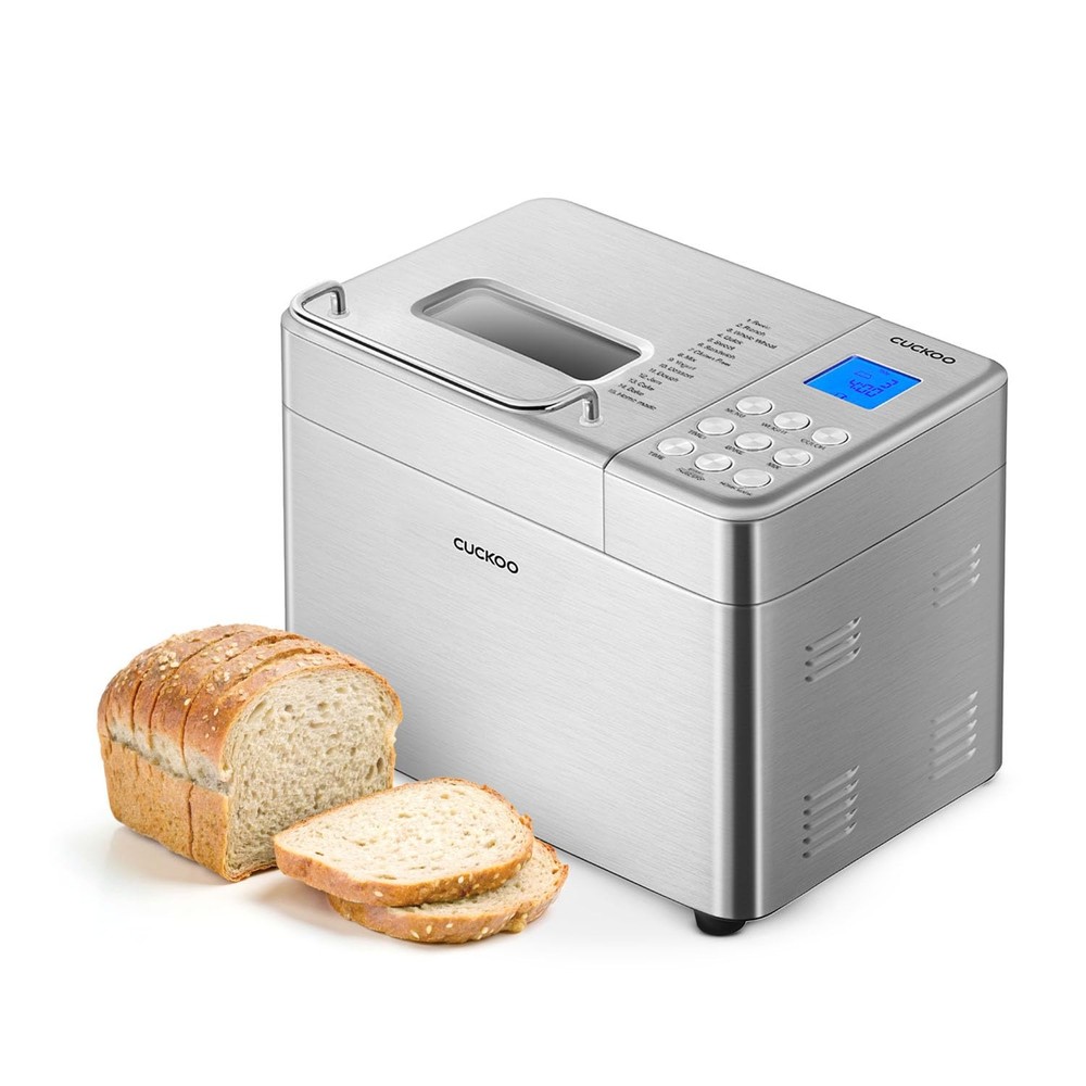 Bread Maker Machine with 15 Menu Options + 3 Crust Colors, 2 lbs Bread Machin...