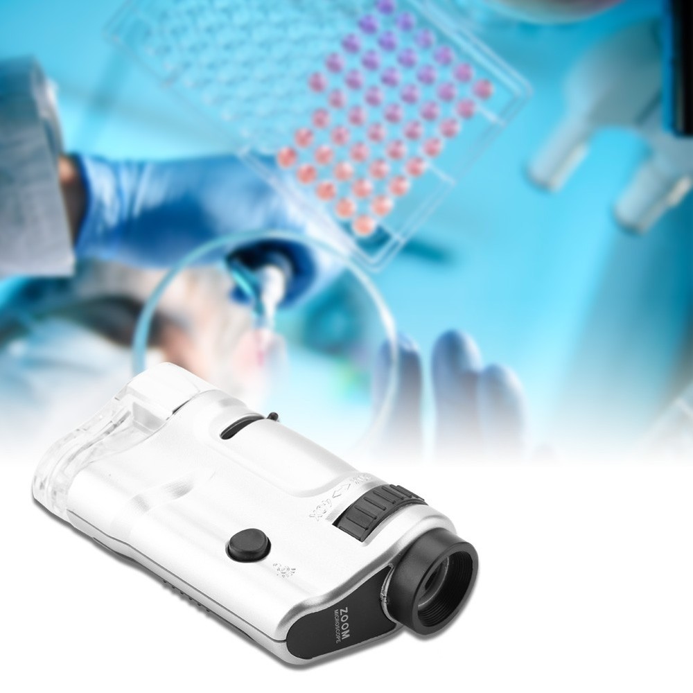 LED Illuminated Mini Pocket Microscope For Collectors Recommended