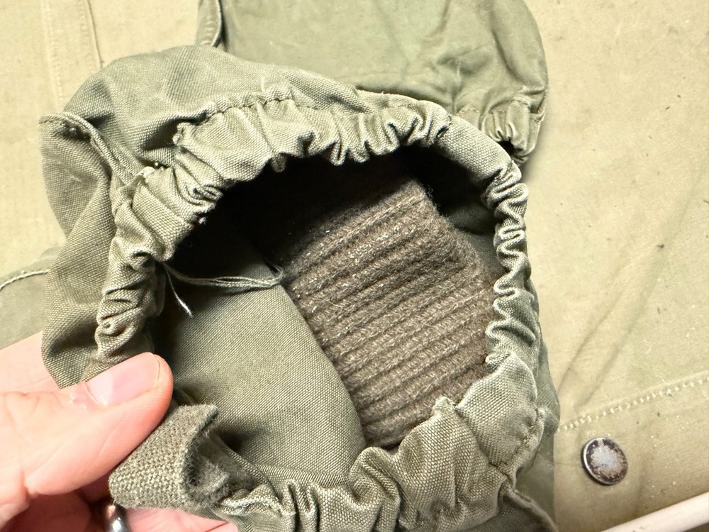 ORIGINAL POST WWII KOREAN WARUS ARMY WINTER MITTENS & INSERT GLOVES-1951