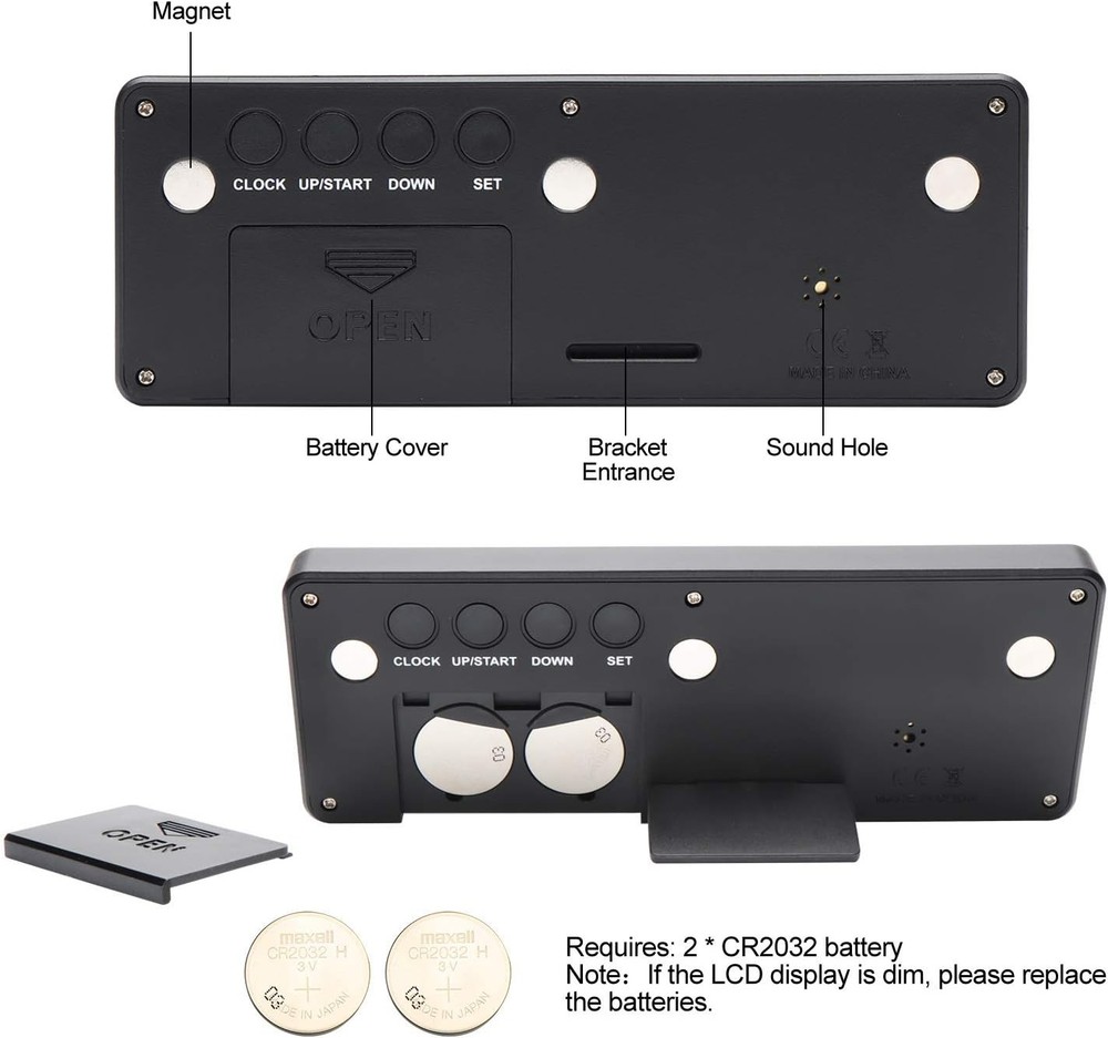 Digital Countdown Timer Upgraded Big 999 Days Count Down Clock for Events