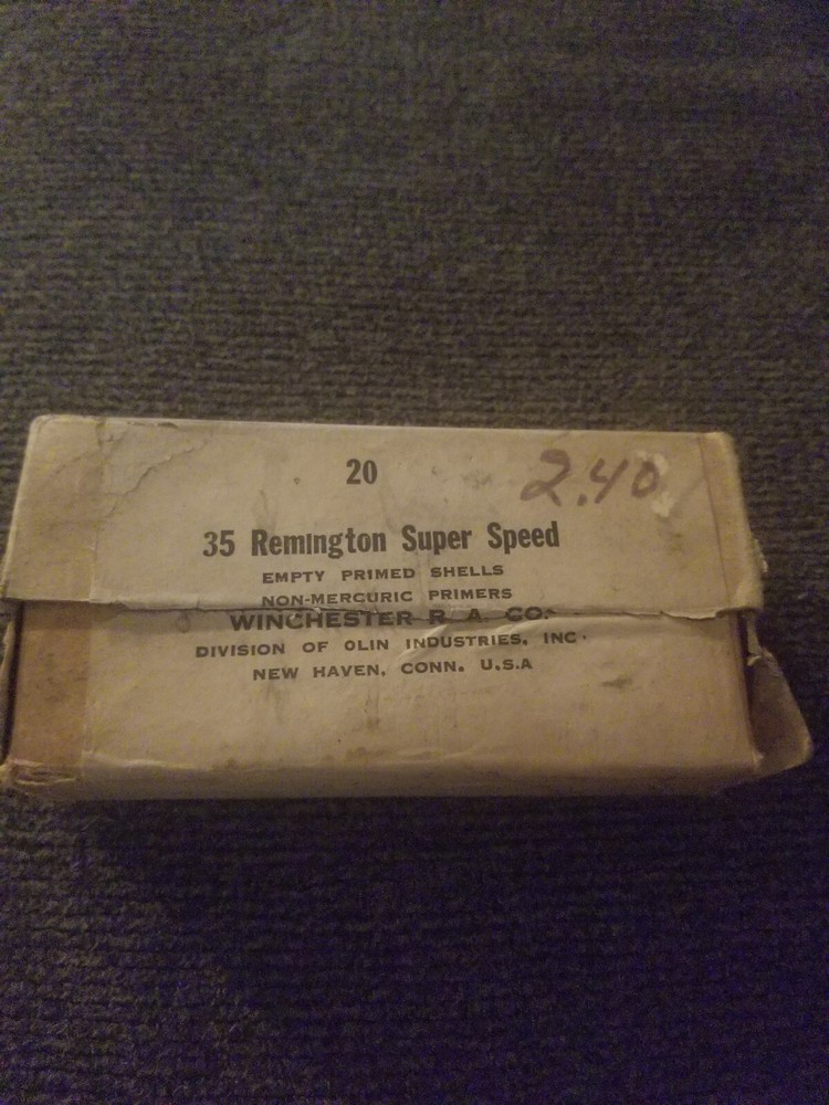 Winchester Two-Piece Shell Boxes. Both 35 Remington. Super X & Super Speed