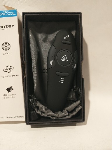 Beboncool Wireless Presenter Model D100, 2.4 GHz With Laser Pointer 39’ FT Range