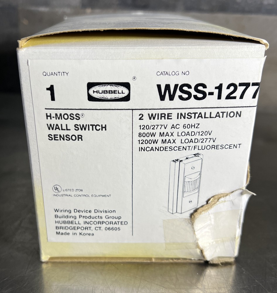 HUBBELL WSS1277 WSS-1277 Wall Switch Motion Switching Sensor - NOS Surplus