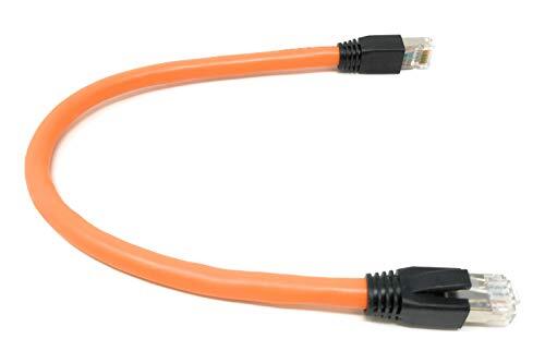 RiteAV Cat8 Network Ethernet Cable Orange 0.5ft
