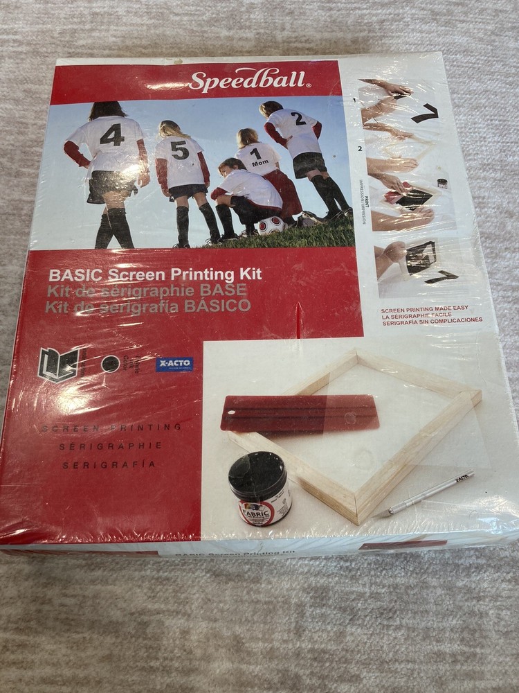 Speedball Basic Fabric Screen Printing Super Value Kit New