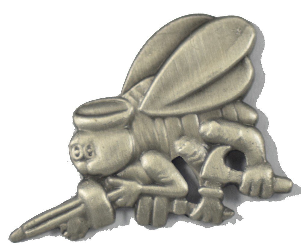 SEABEE CUTOUT HAT PIN