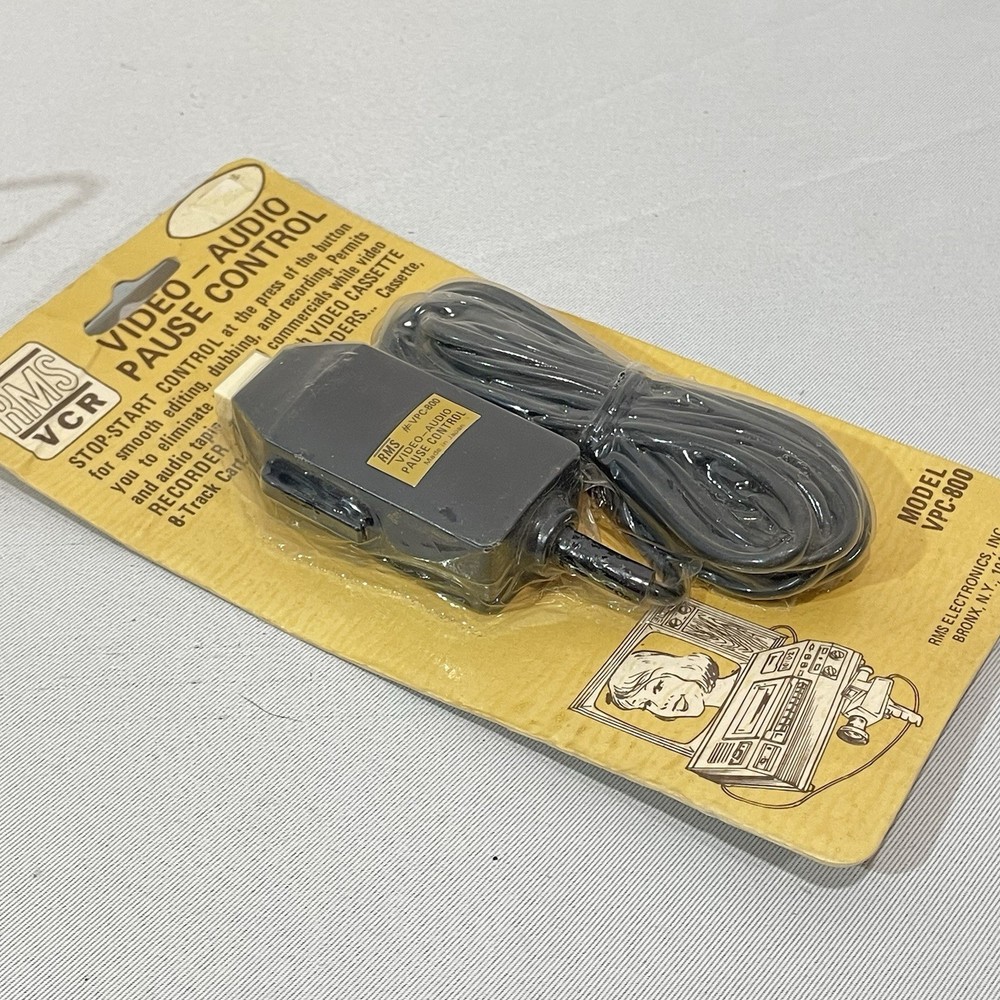 Vintage Electronics RMS VHS video audio control Manual Stop Start Button VPC-800